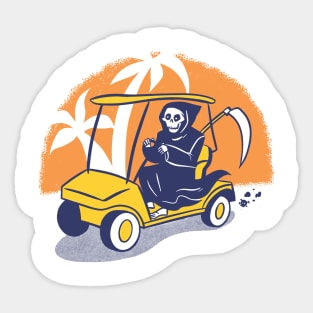 Death Takes a Vacation Sticker